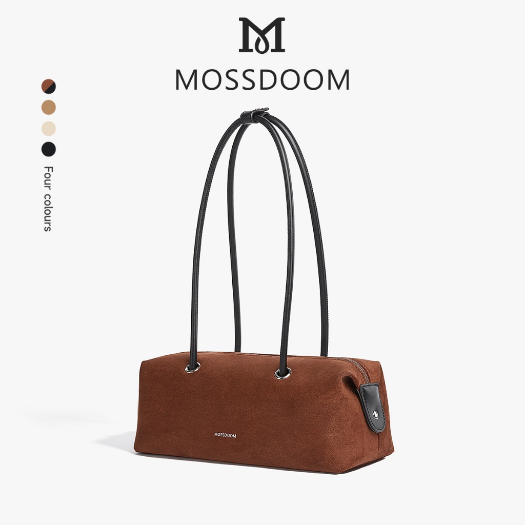 MOSSDOOM Paula Bag Suede Classic Versatile Underarm Bag | Shopee Singapore