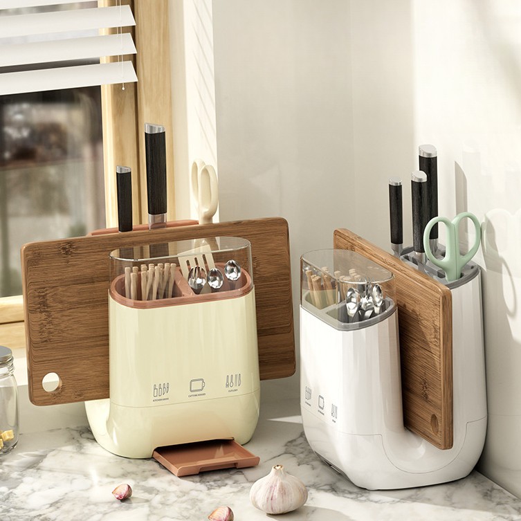 Kitchen Cutlery Holder Dustproof Kitchen Knife Storage Rack Multi ...