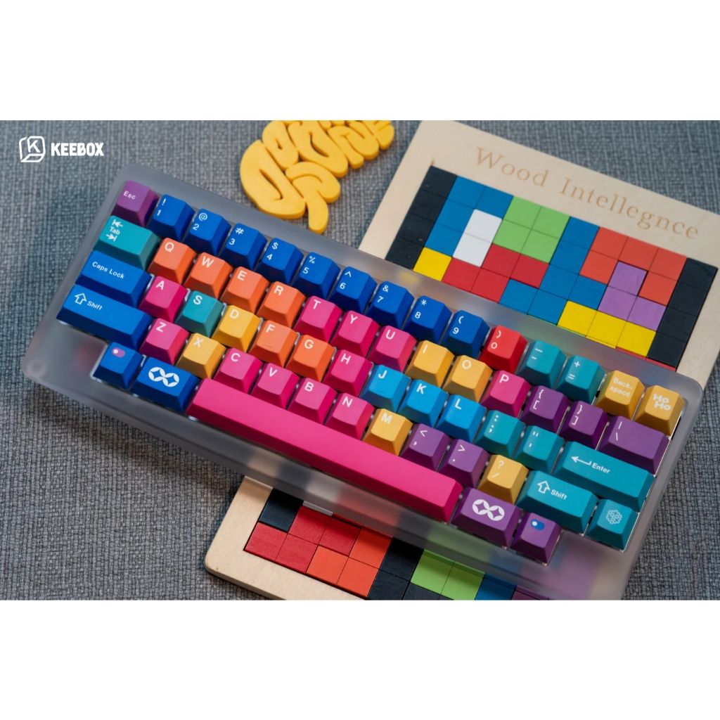 Geekark Dopamine Alpha PBT Dye Sub Cherry Profile Keycaps For ...