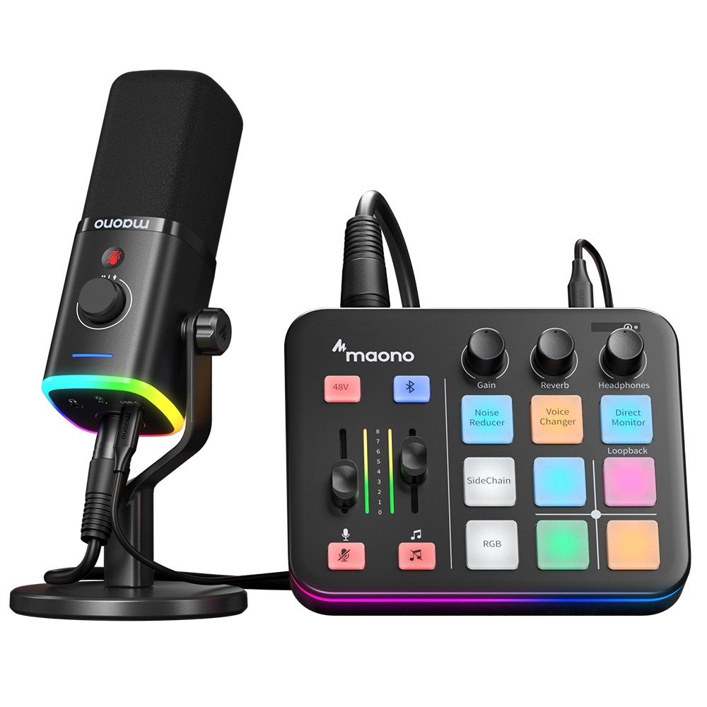 Maono G1 Neo Professional Audio Interface Gaming Sound Card Support XLR ...