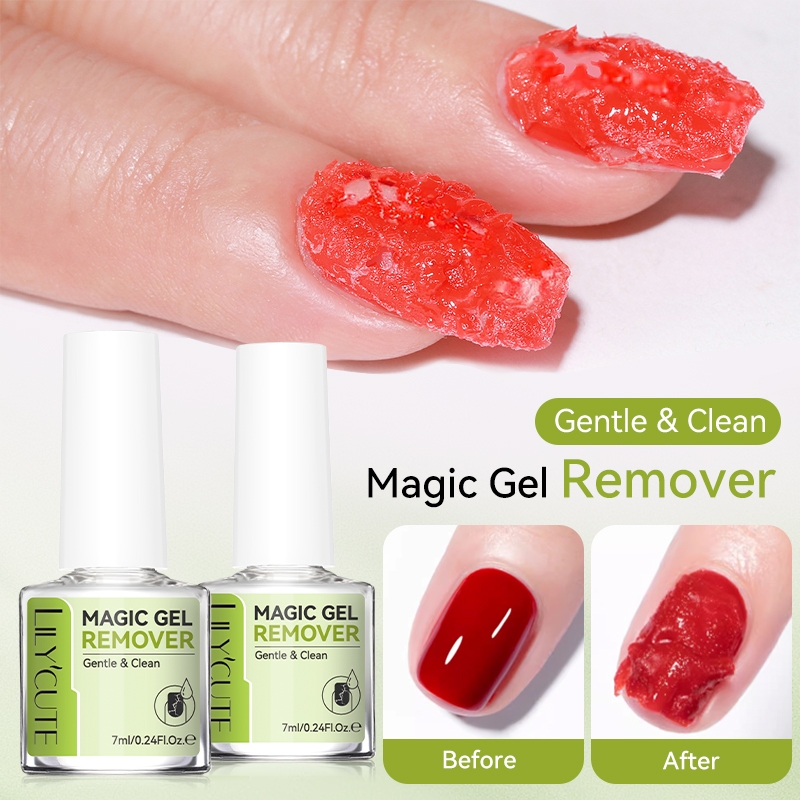 Magic Remover Gel Nail Polish Remover Safe Formula Faster Remove Semi ...