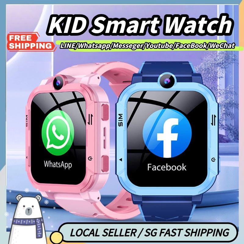 SG Stock New 4G WIFI Smart Watch For Kids google play Whatsapp