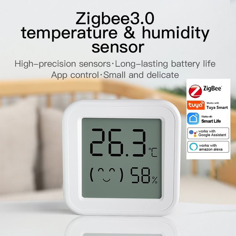 Tuya ZigBee Smart Life Temperature and Humidity Sensor Indoor Humidity ...