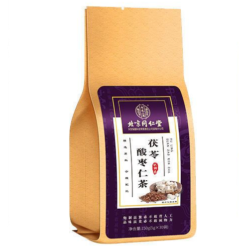 同仁堂】北京同仁堂酸枣仁茯苓百合茶失多梦易醒深度眠调理养生茶