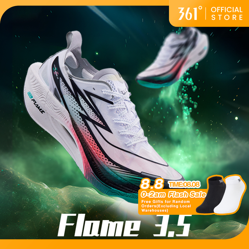 361 Degrees Flame 3.5 Men Women Running Shoes Professional