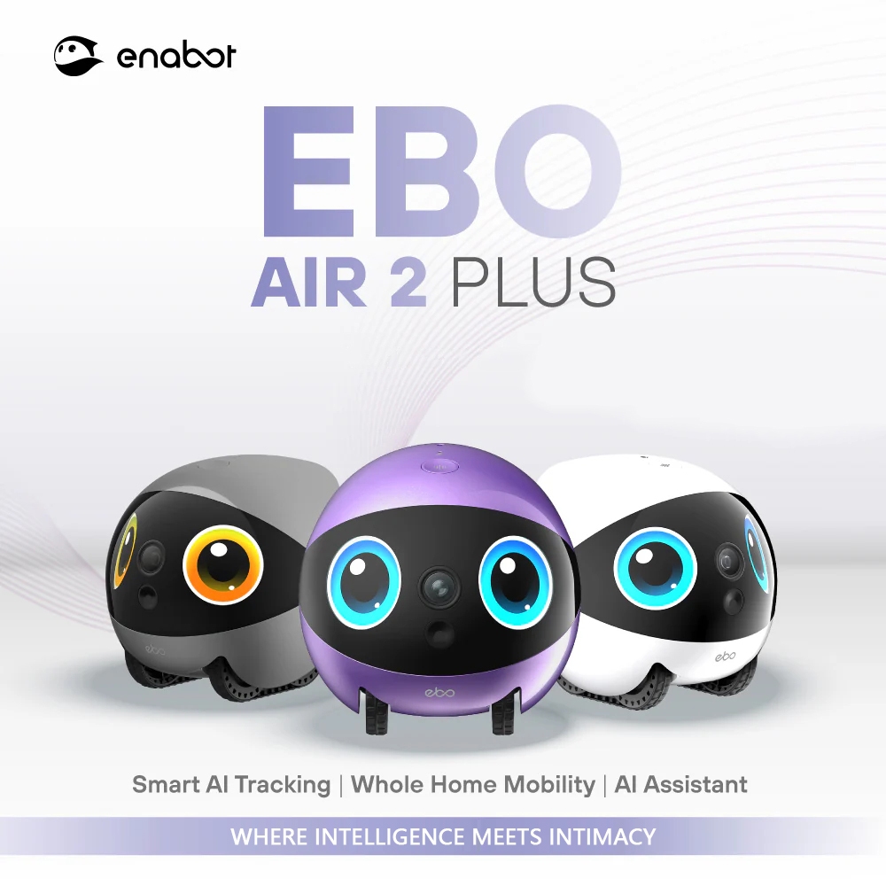 Enabot EBO Air2 plus is a full-house mobile camera, wireless camera ...