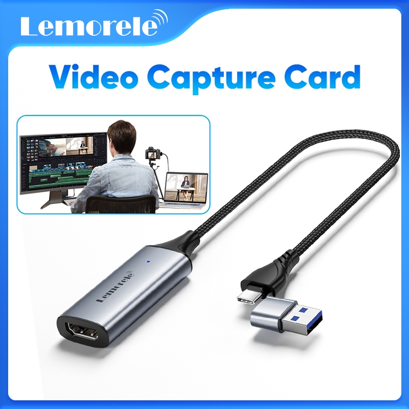 分配器・切替器 Lemorele 4K 60Hz Video Capture Card Lemorele 4K60Hz HDMI Capture Card Review! Stream and play games
