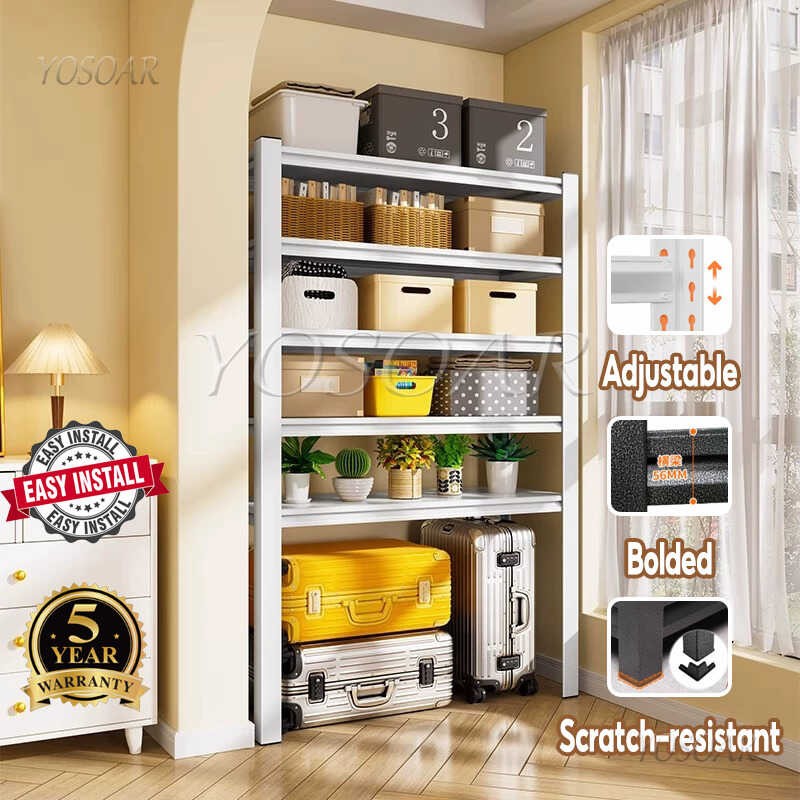 Kitchen Storage Rack – Multi-Layer Shelf High Foot Iron Rack for Home ...