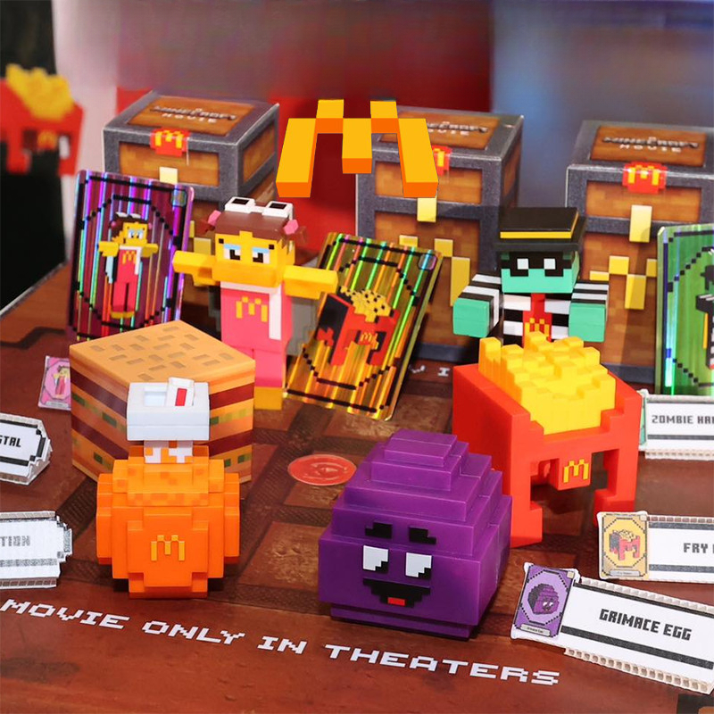 2025 Minecraft x McDonald's Blind Box With CDK Holographic Cards MC Toy ...