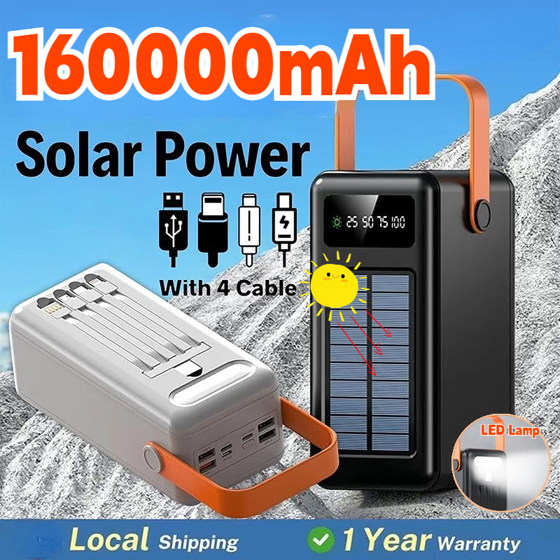 Solar power bank front view