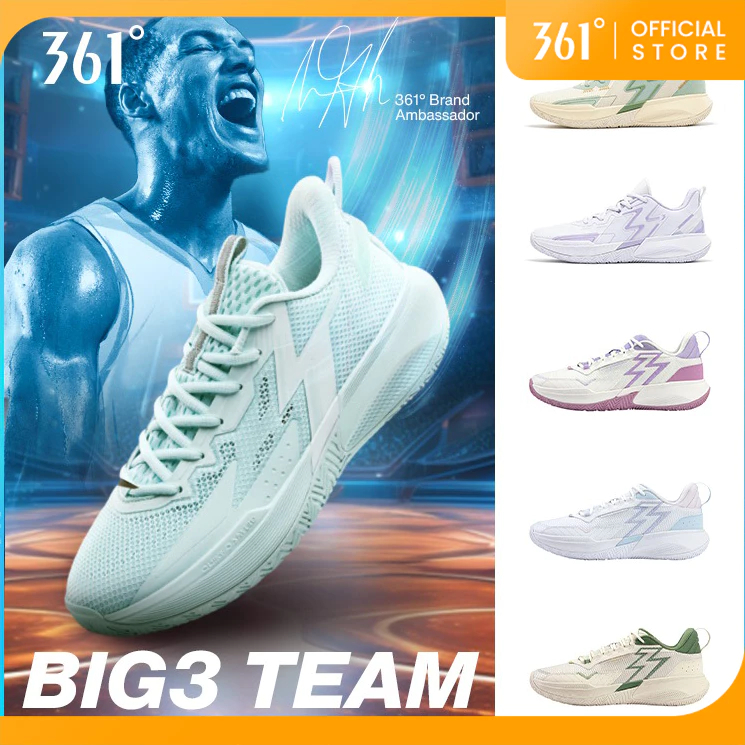 361 Degrees Big3 Team Se Men Basketball Shoes Wear-Resistant Non