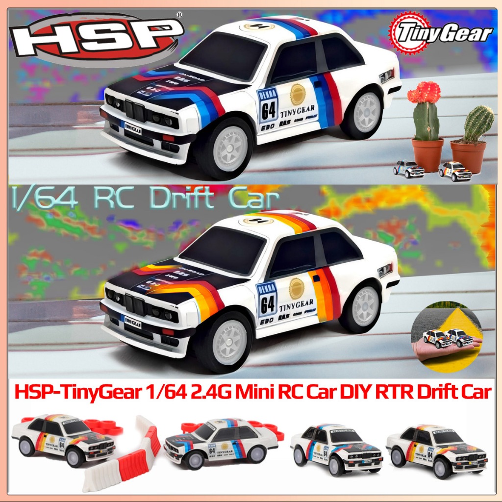 HSP 1/64 RC Drift Car 2.4G Remote Control Full Proportional RTR Mini ...