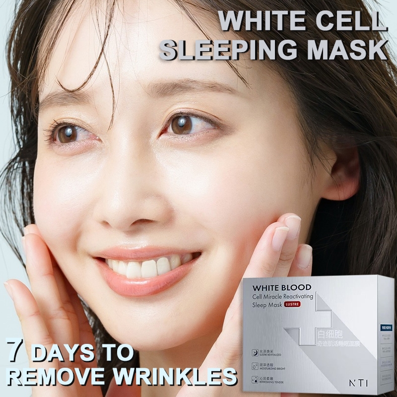 NTI White Cell Mask Sleep Mask Hyaluronic acid mask 50pcs lifts and ...