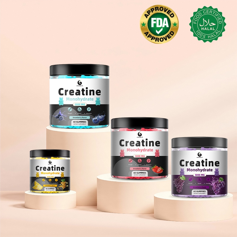 Multiple flavors of creatine monohydrate gummies, creatine monohydrate ...