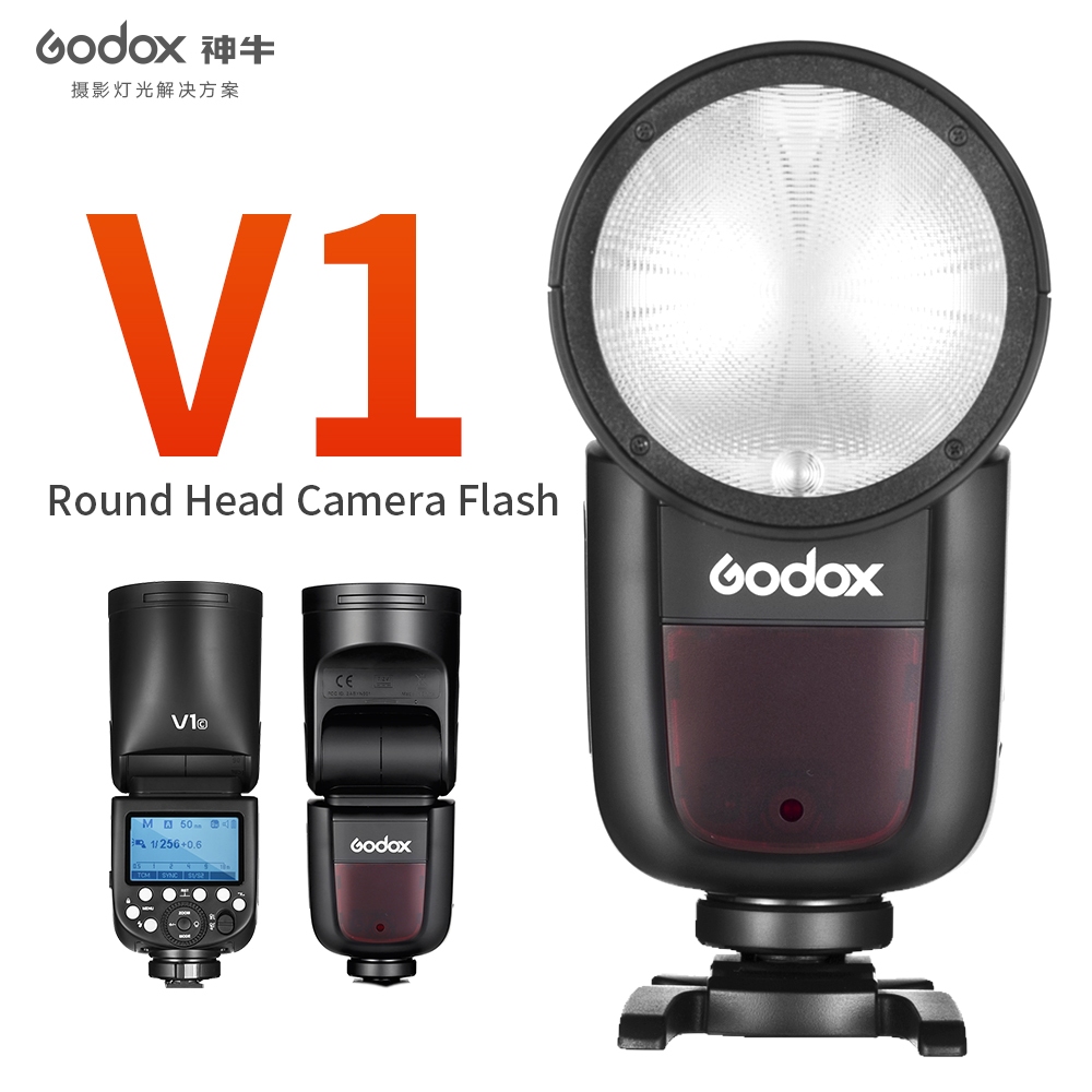 GODOX V1 PRO C 76Ws TTL Li-ion Round Head Speedlight Flash For Canon - Foto 9