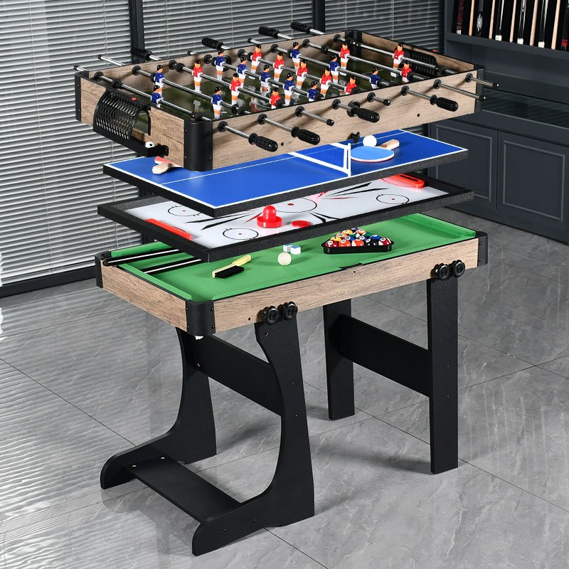 Pool table 4 in 1 multi-function game table Indoor football/table ...