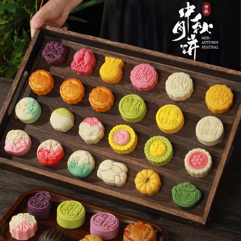 Halal Instant Little Sweet Mooncake Snacks Mid-Autumn Moon Cake 中秋月饼水果 ...