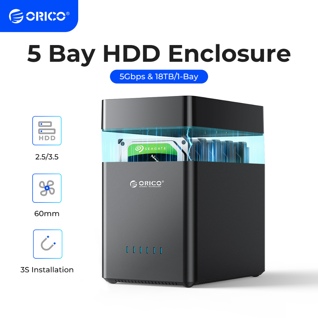 ORICO DS Series Bay inch USB Hard Drive Enclosure Magnetic
