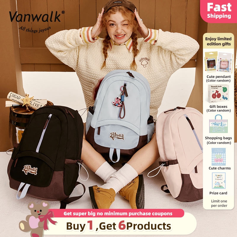 Vanwalk Bagpack Breathable Back Panel Water-Resistant travel bag Laptop ...