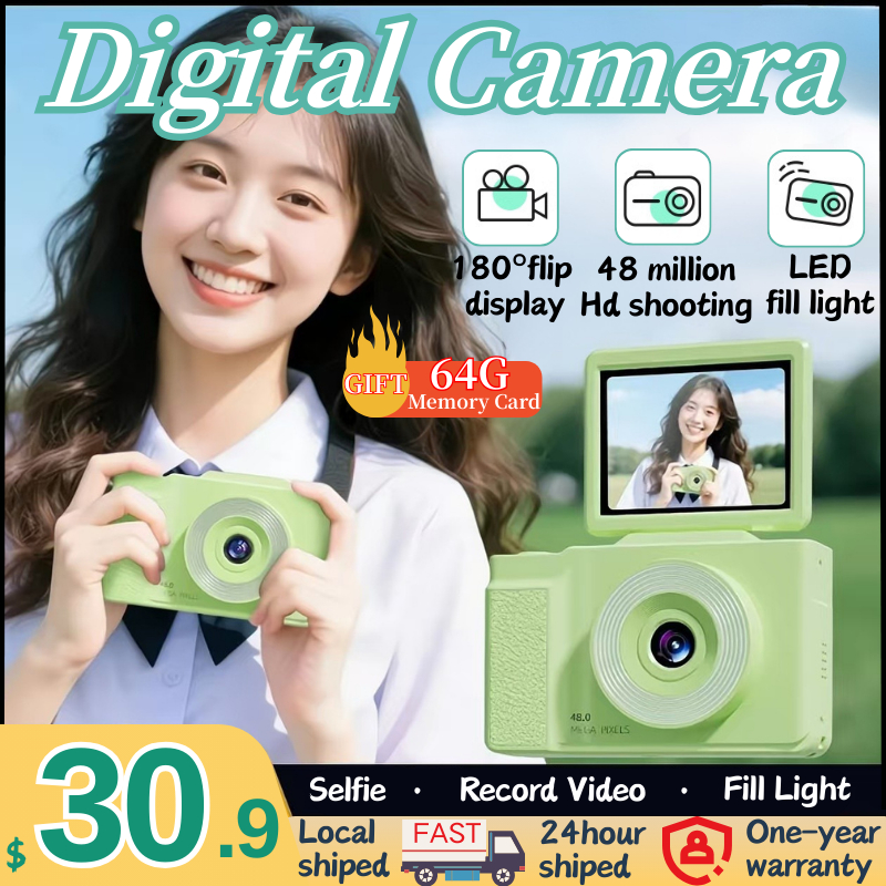 [ Sg Ready Stock] 180°Lens flip 1080P Digital Camera Video Camcorder ...