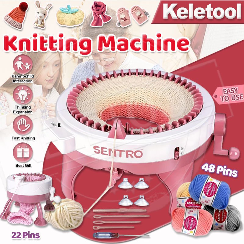 Knitting Machine Crochet Machine Smart Weaving Loom Round Knitting ...