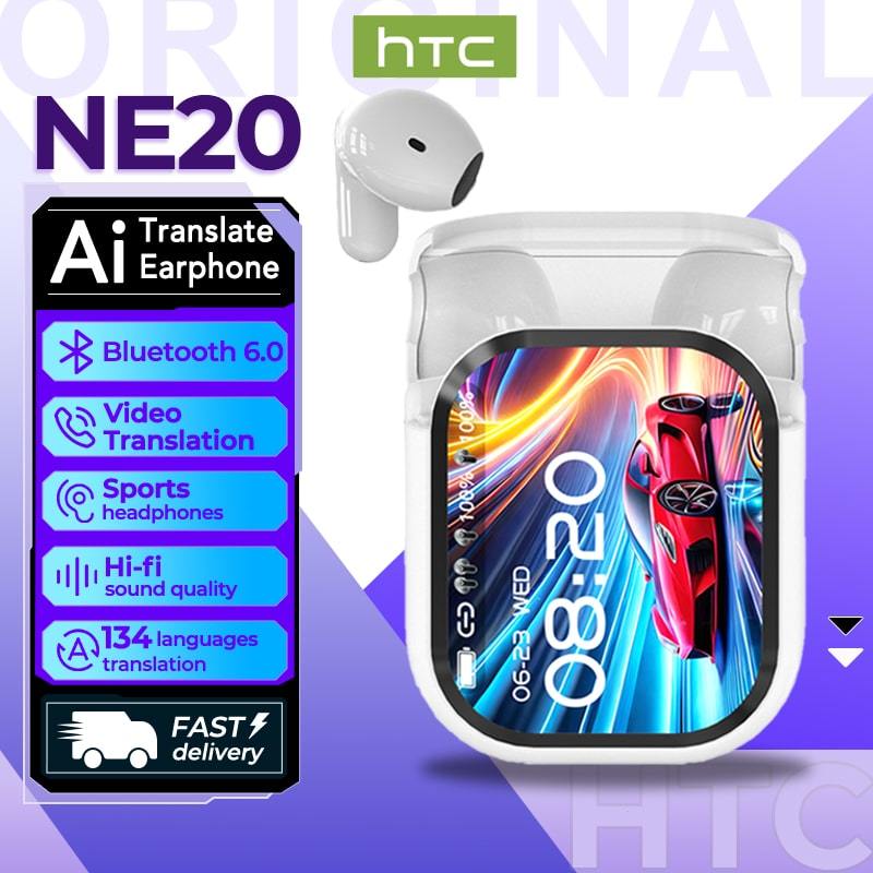 HTC NE20 Ai Translator Earbuds Bluetooth 6 0 Al Smart Real Time 