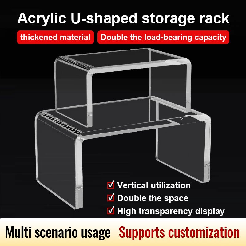 DAXINSI Acrylic storage rack, new thickened desktop height increase ...