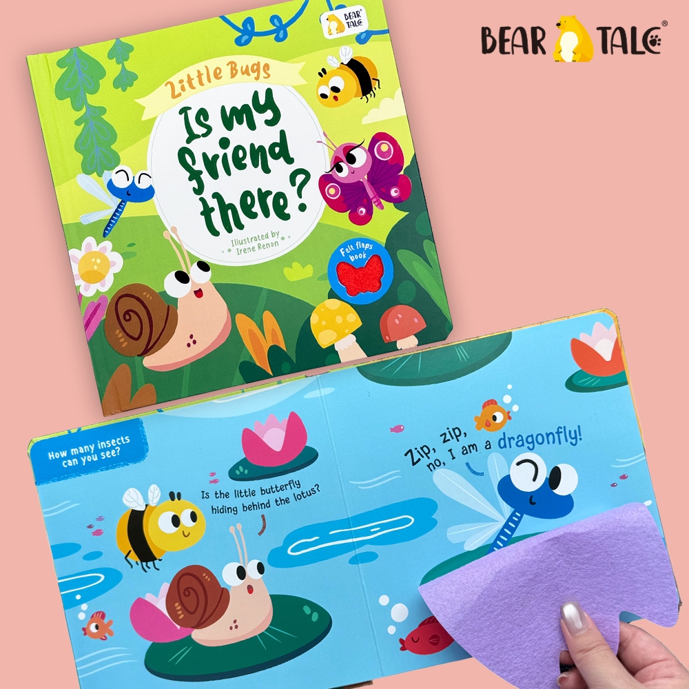 BEAR TALE Interactive Lift-the-Flap Insect Book for Toddlers Fun ...
