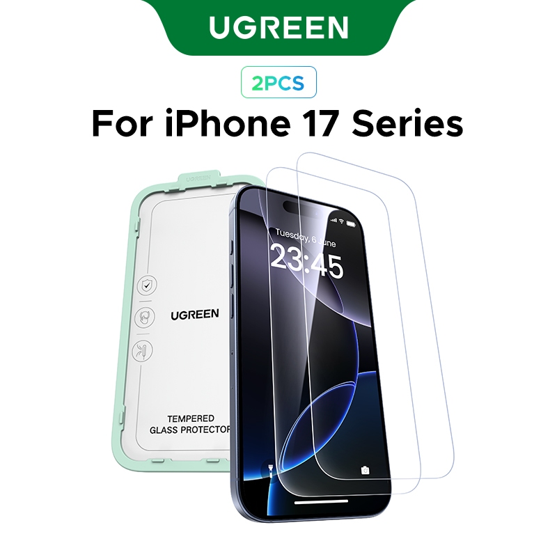 【Borderless HD Series】UGREEN 2Pcs Screen Protector Tempered Glass Ultra ...