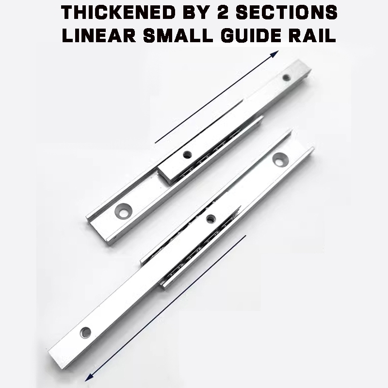 Thickened 2-Section Straight Small Guide Rail Miniature Slide Rail ...