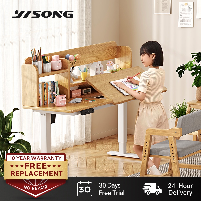 YISONG Electric Study Table Kids Table Children Study Desk Height ...