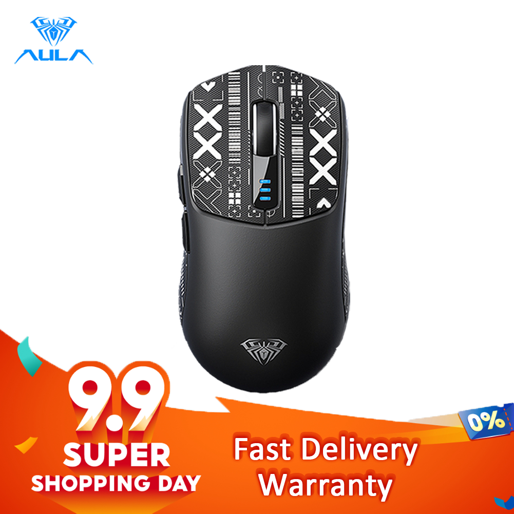 AULA SC580 Wireless Mouse Bluetooth/2.4G/Type-C 500mAh Battery With 6 ...
