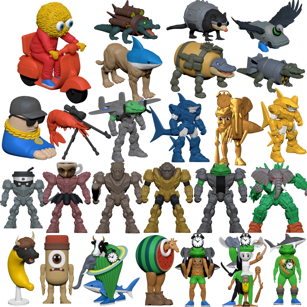 Figurine Per Scrivania Creative Figurina Collezionabile A Sorpresa – Personaggi Meme Come Tung Tung Tung Sahur E Tralalero Tralala, Per Scrivania E Regali Originali Figure Umoristiche Da Collezione