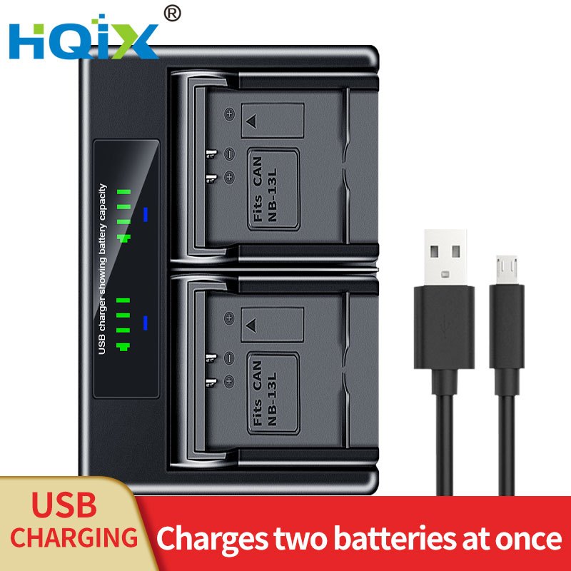 Kastar 2-Pack NB-13L Battery + Charger – For Canon PowerShot G1 G5 G7 G9 SX620 SX720 SX740 - View #3