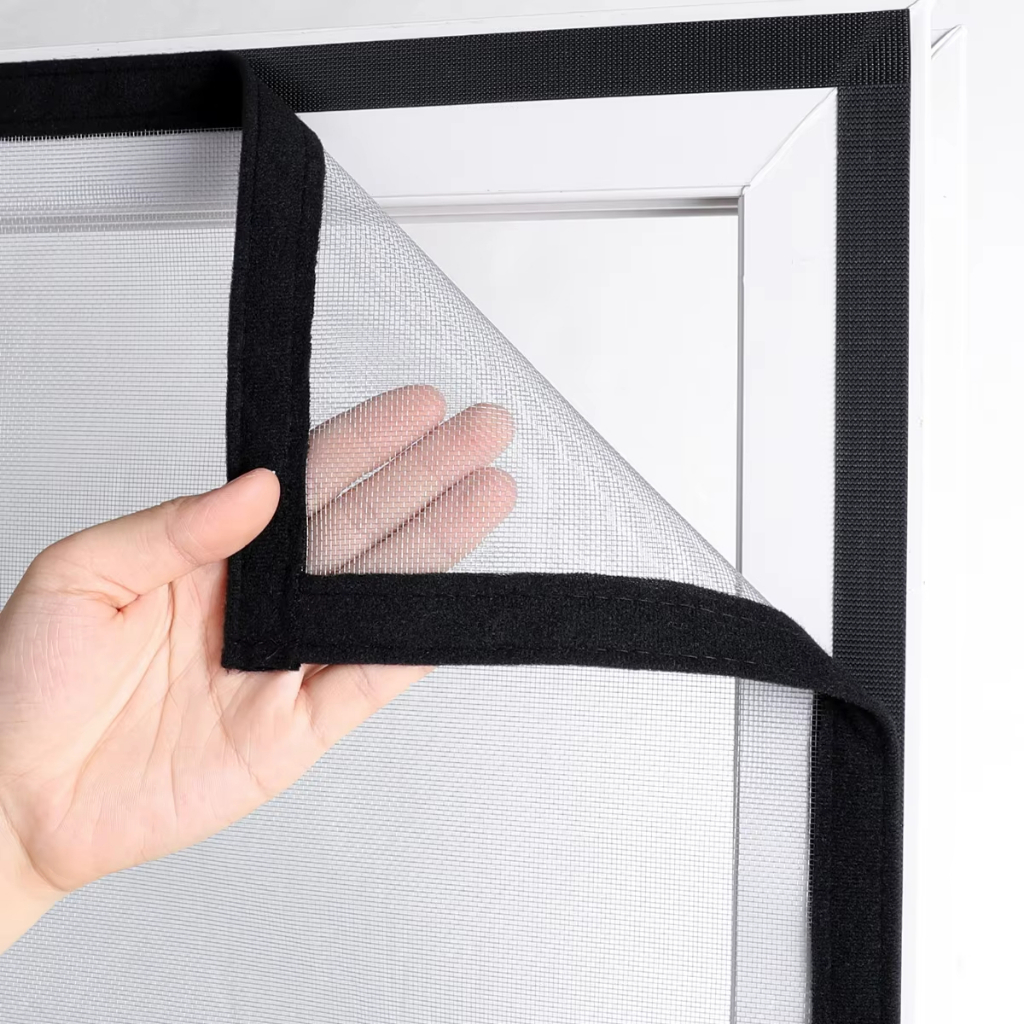 Black Velcro Window Screen Breathable Mosquito Net Washable Netting ...
