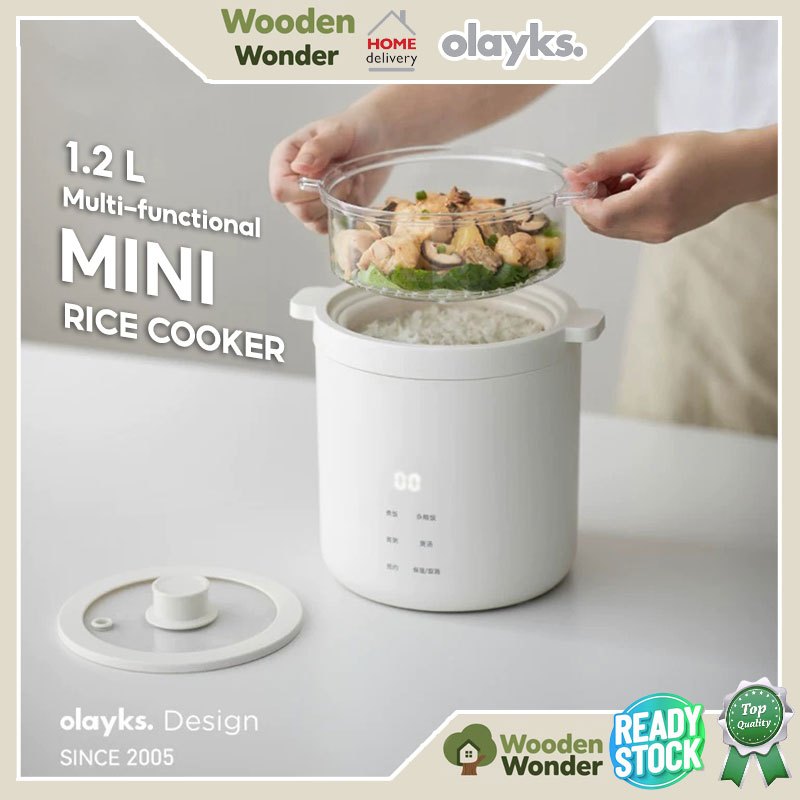 Mini Rice Cooker Single Smart Home Small 1.2L Fully Automatic Rice ...