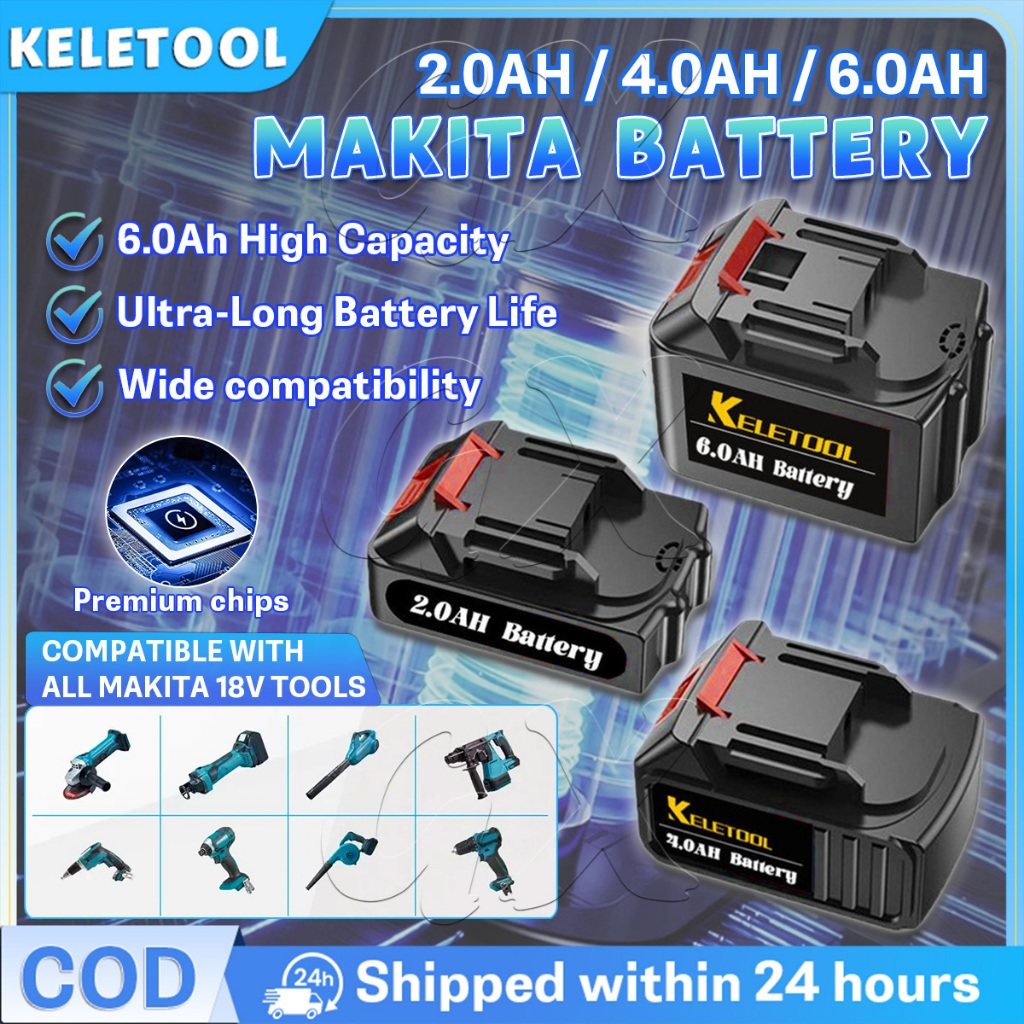 Makita 18V Battery Replaceable Lithium-ion Battery 6.0Ah Rechargeable ...