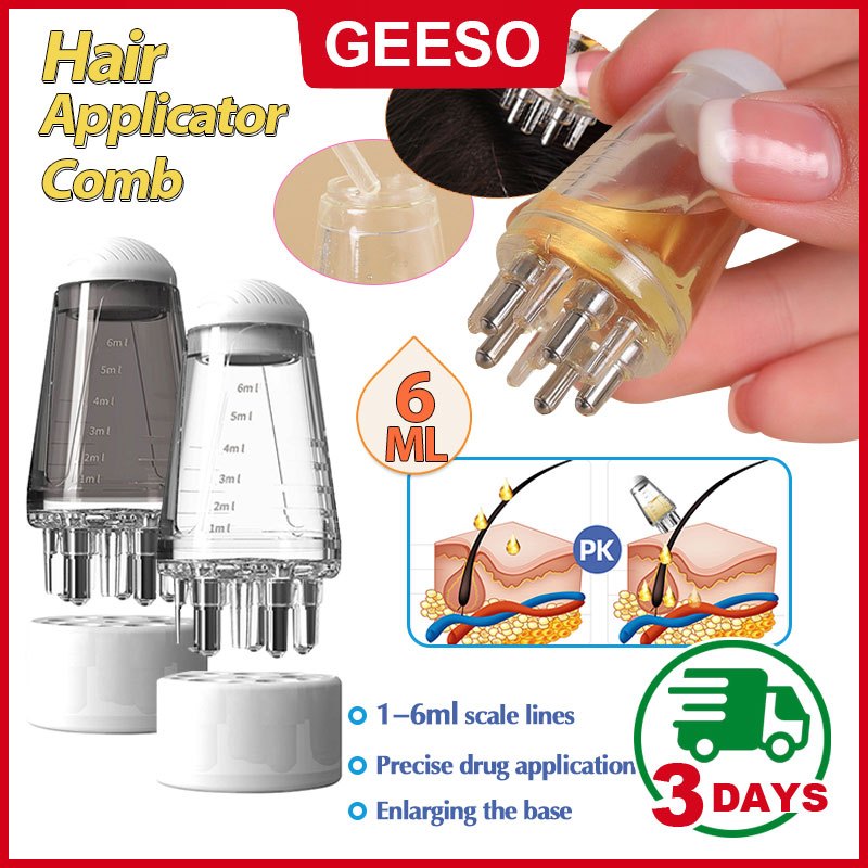 GEESO Scalp Applicator Liquid Comb 6ML Hair Growth Treatment Head ...
