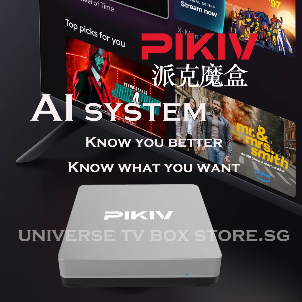 PIKIV BOX 7P PLUS 派克魔盒ANDROID 12 AI MAGIC BOX 4K HD BT 5.0
