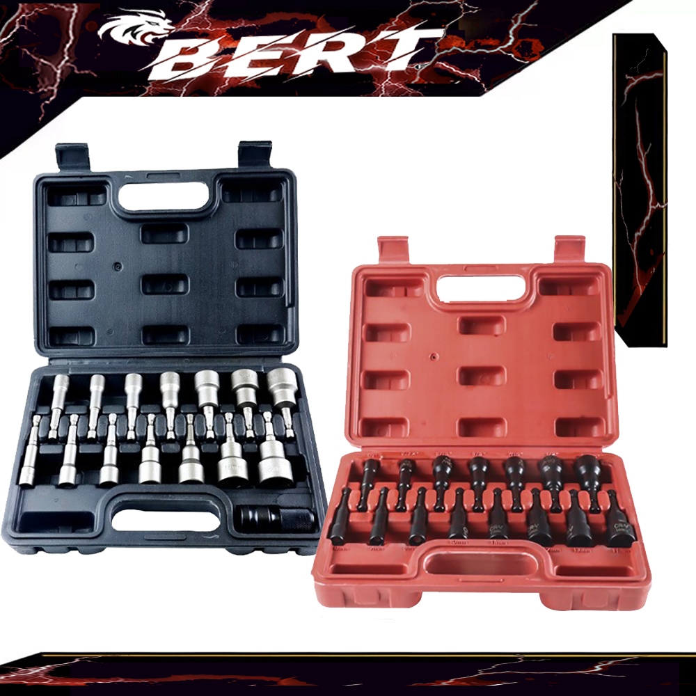 BERT🇸🇬｜Magnetic Hexagon Socket Set Hex Shank Magnetic Nut Setter Driver ...