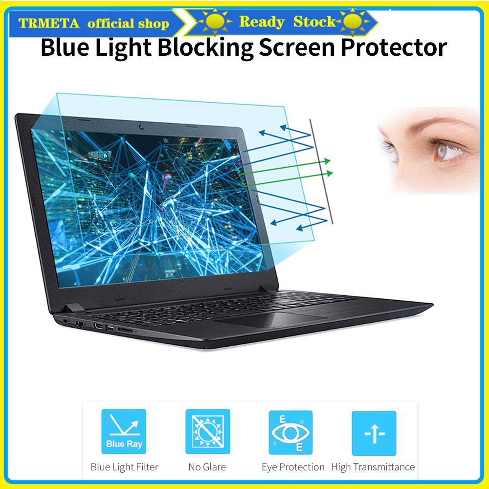 13 14 14.5 15.6 24“ Monitor Laptop Blue Light Blocking Screen Protector ...