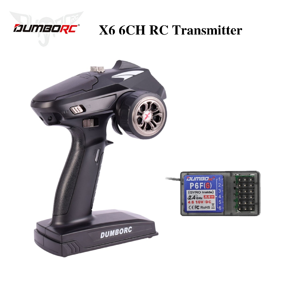 DUMBORC-X6 6CH 2.4G RC Radio Controller Transmitter with Mixed Mode ...