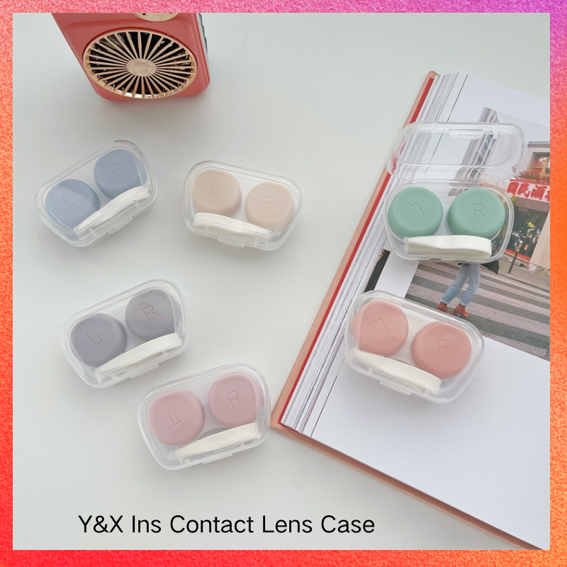 Y&X Ins Contact Lens Case Portable Contact Lens Case Cute Ins Salt ...