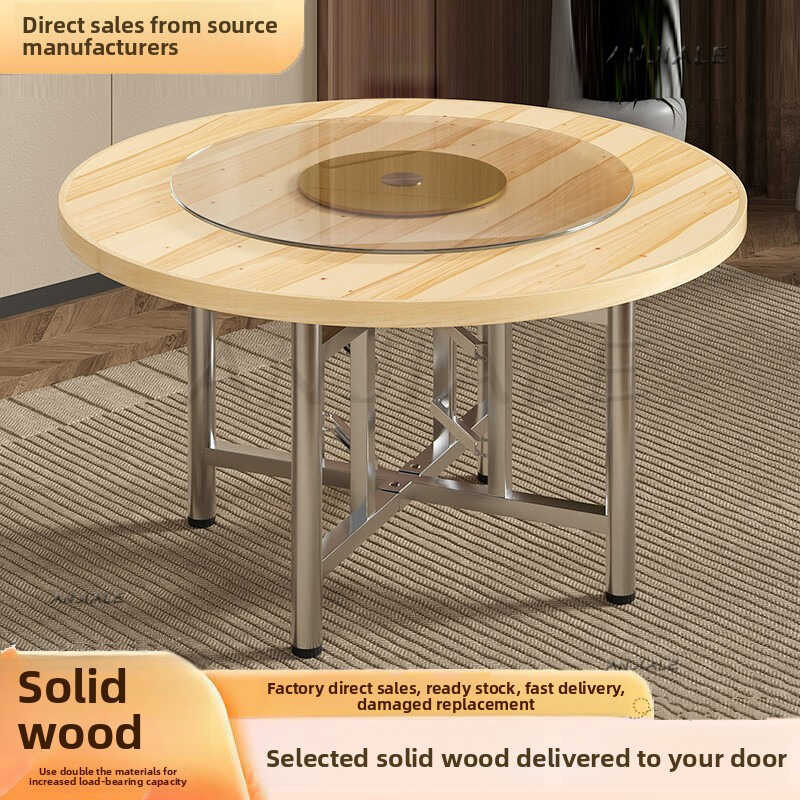 SG Round Tabletop Solid Wood Round Table For Home And Hotel Use ...