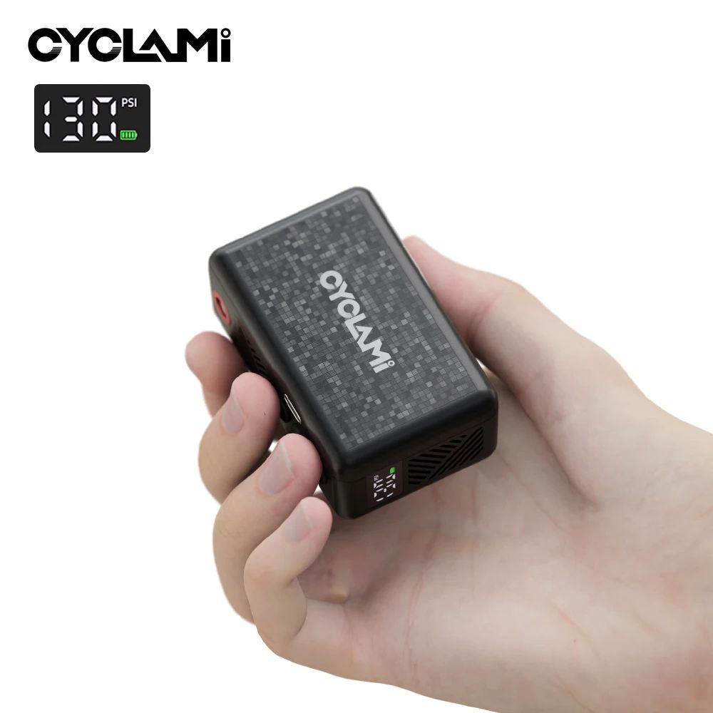 130 PSI CYCLAMI AM6 Automatic Air Pump Portable Pocket Electric ...