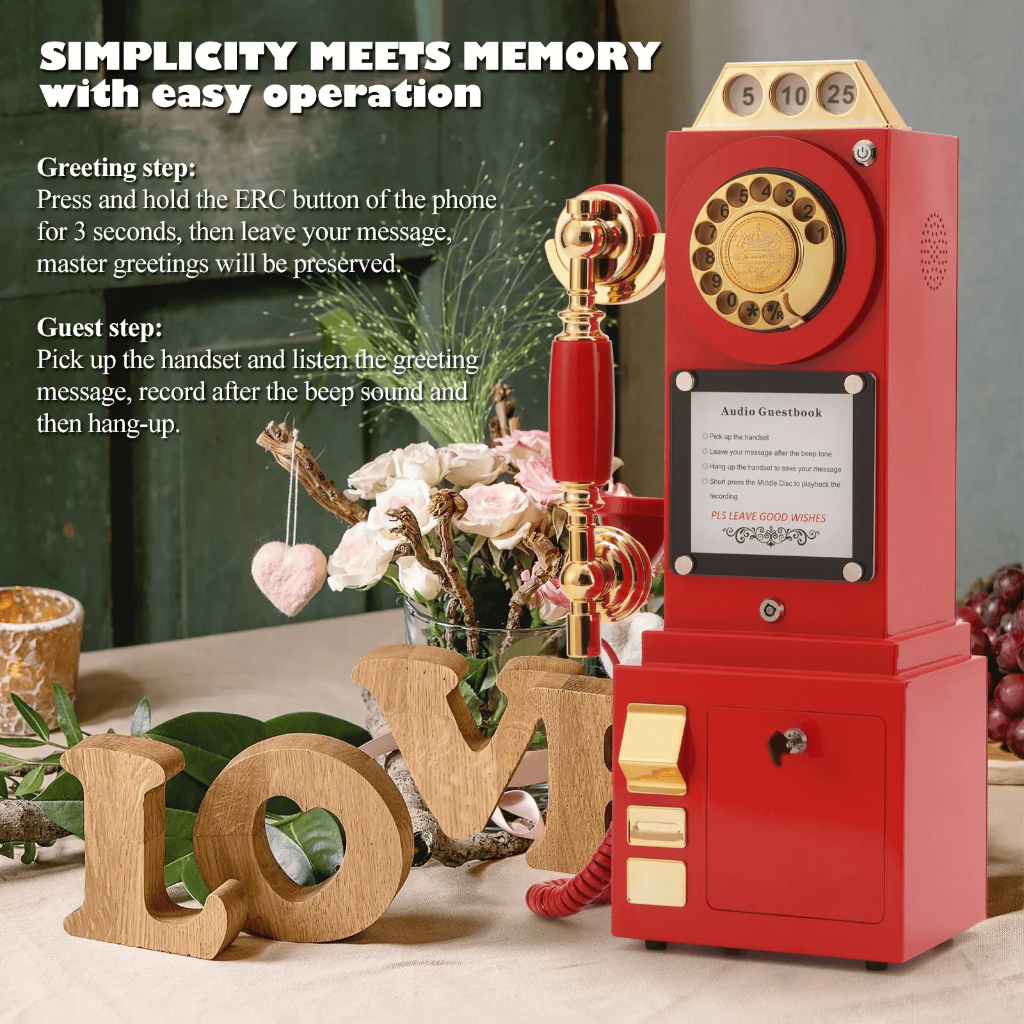 Audio Message Book Phone Audio Guest book Phone Wedding Phone Wedding ...