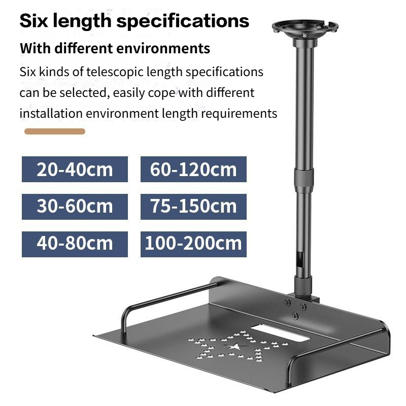 Projector Stand Telescopic Adjustable Wall Mount Projector Tray Ceiling ...