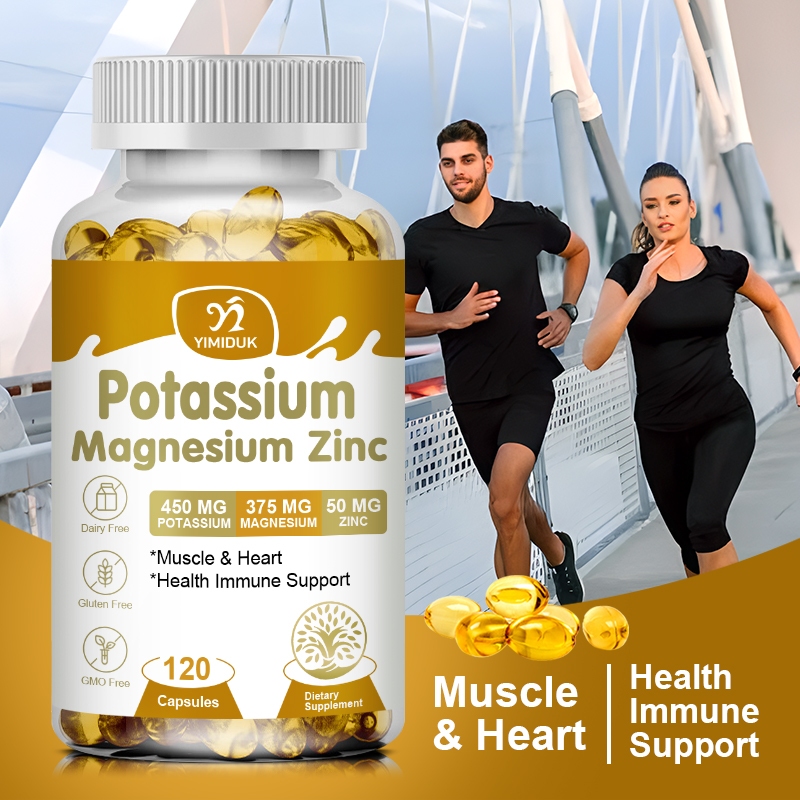 Potassium Magnesium Zinc Supplement, Support Electrolyte Balance ...