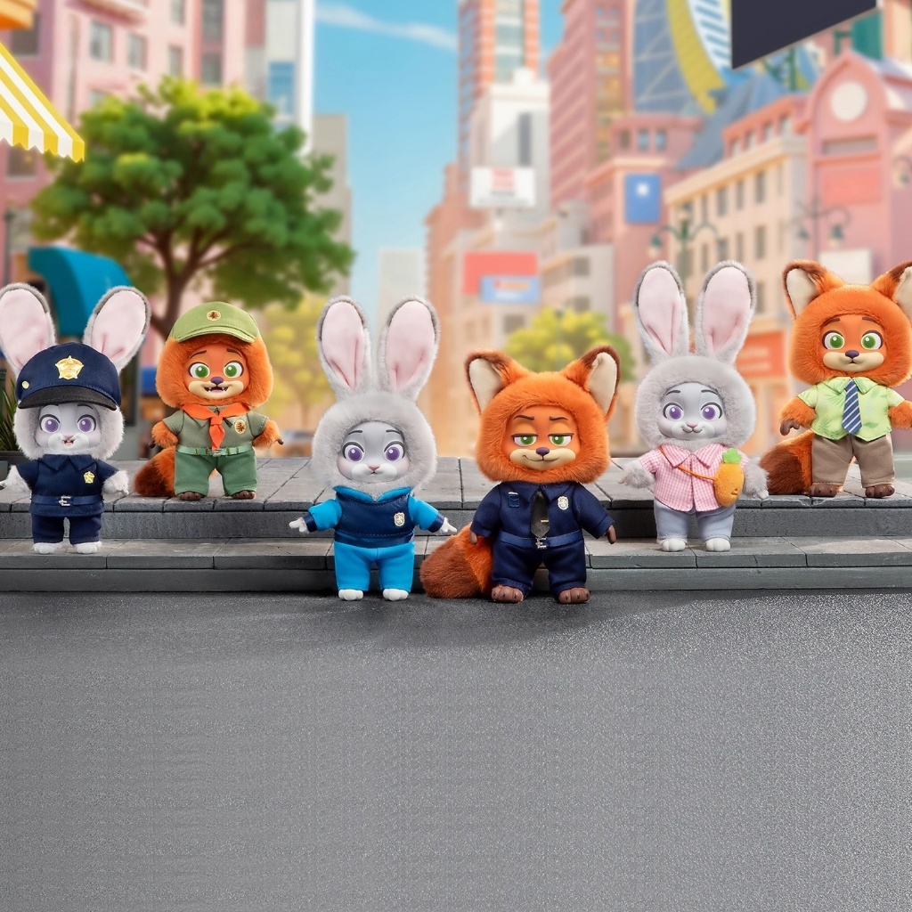 TOPTOY Disney Zootopia Nick and Judy's Growth Journey Series Plush