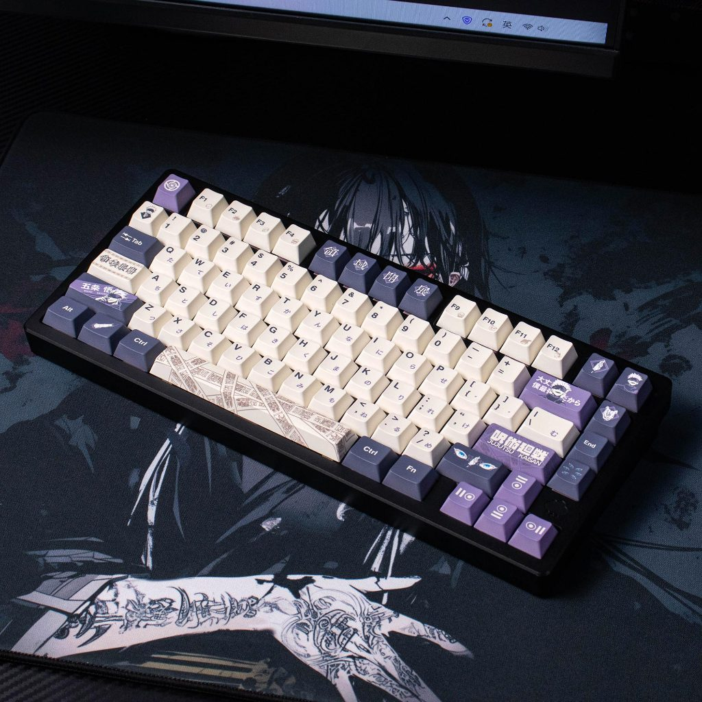 Jujutsu Kaisen Keycap Japanese PBT cherry profile White Purple For ...
